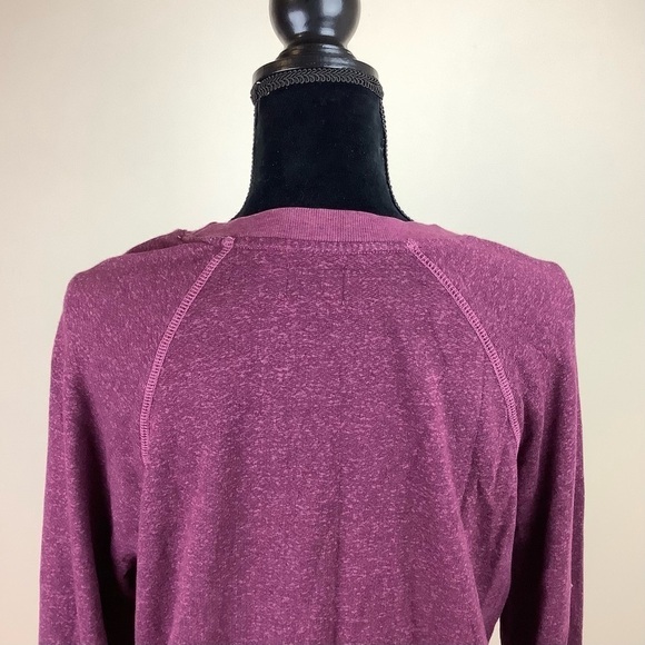 SUNDRY BURGUNDY STRIPES CUFF SWEATER - Picture 8 of 10